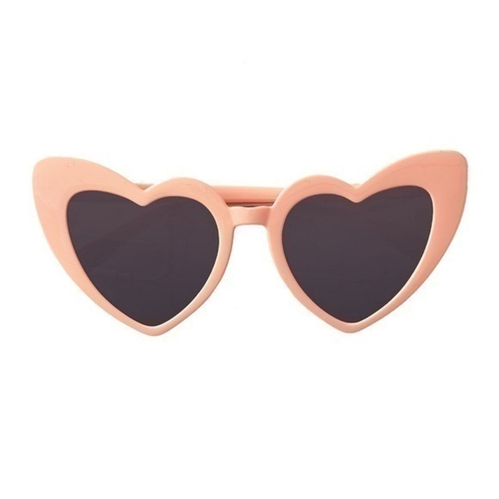Retro pink heart sunglasses